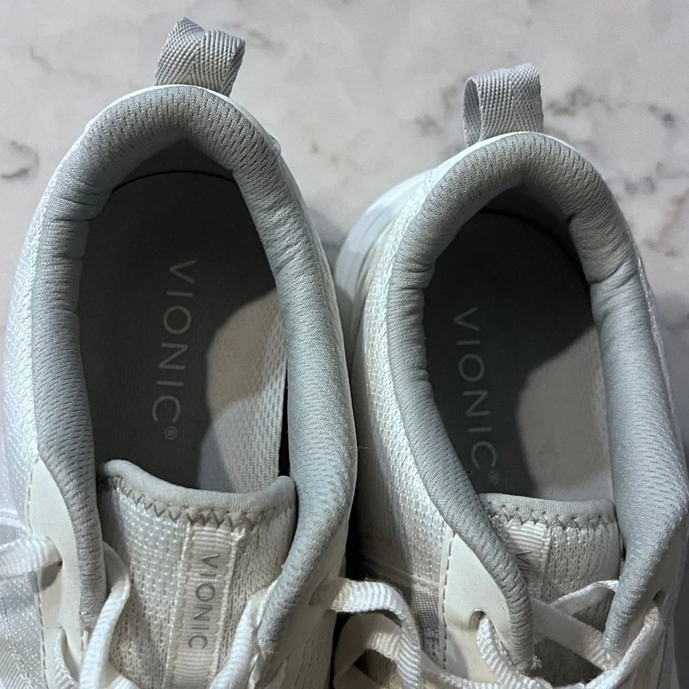 Vionic Jolisa Women White Mesh‎ Lace Up Athletic Sneakers Size 8 NWOT